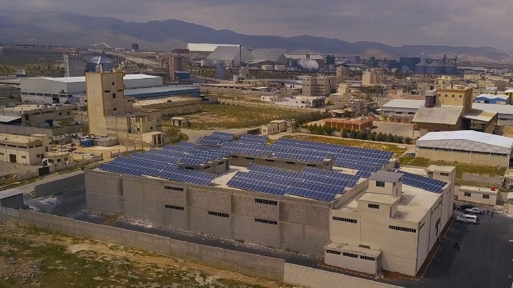 ooitech 60KW solar power station works on factory roofs in hassia of Syria